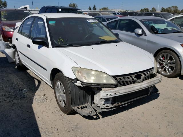 2HGES16384H537239 - 2004 HONDA CIVIC DX V WHITE photo 1