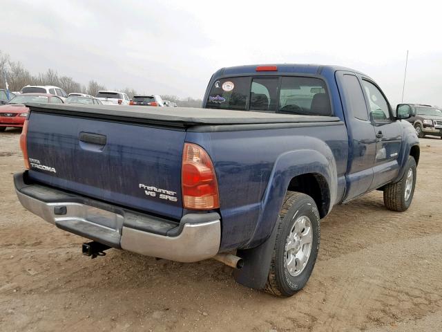 5TETU62NX7Z362263 - 2007 TOYOTA TACOMA PRE BLUE photo 4