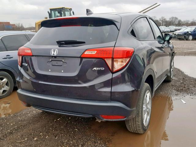 3CZRU6H50GM756086 - 2016 HONDA HR-V EX GRAY photo 4