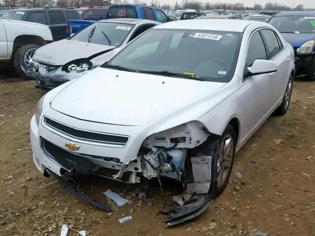 1G1ZC5E09AF236674 - 2010 CHEVROLET MALIBU 1LT WHITE photo 2