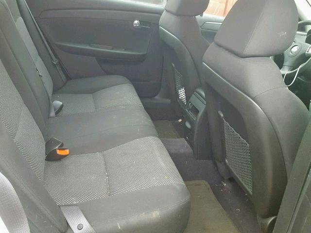 1G1ZC5E09AF236674 - 2010 CHEVROLET MALIBU 1LT WHITE photo 6