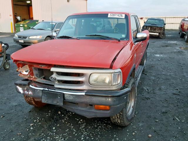 4F4DR17X4RTM14904 - 1994 MAZDA B4000 CAB RED photo 2