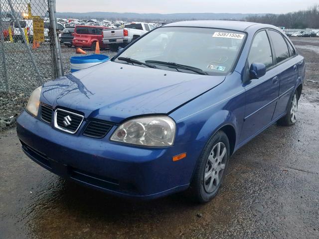 KL5JD56Z75K081060 - 2005 SUZUKI FORENZA S BLUE photo 2