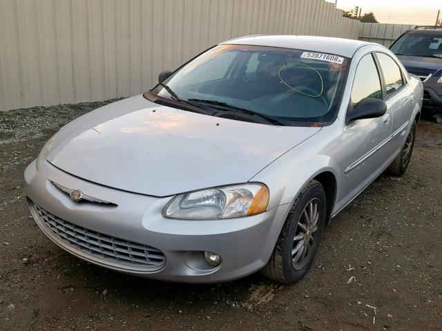 1C3AL56U61N521669 - 2001 CHRYSLER SEBRING LX SILVER photo 2