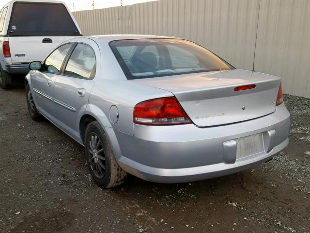 1C3AL56U61N521669 - 2001 CHRYSLER SEBRING LX SILVER photo 3