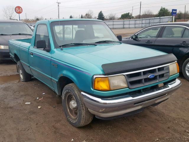 1FTCR10U4PPA60232 - 1993 FORD RANGER TEAL photo 1