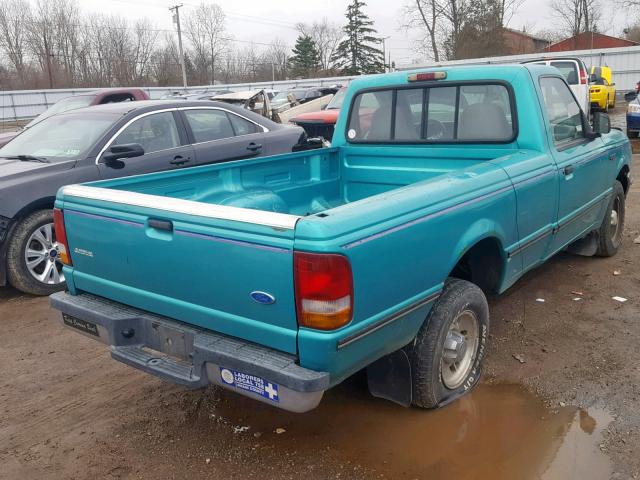 1FTCR10U4PPA60232 - 1993 FORD RANGER TEAL photo 4