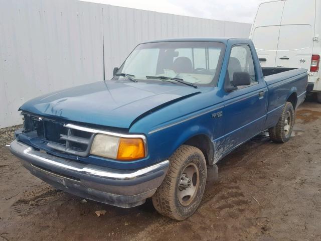 1FTCR10A5RUB93088 - 1994 FORD RANGER BLUE photo 2