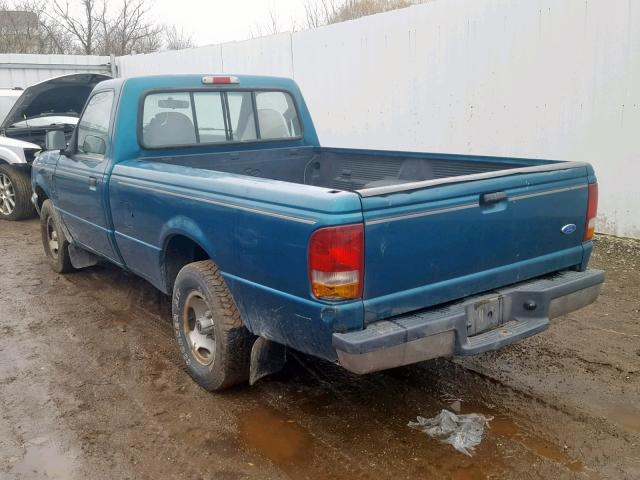 1FTCR10A5RUB93088 - 1994 FORD RANGER BLUE photo 3