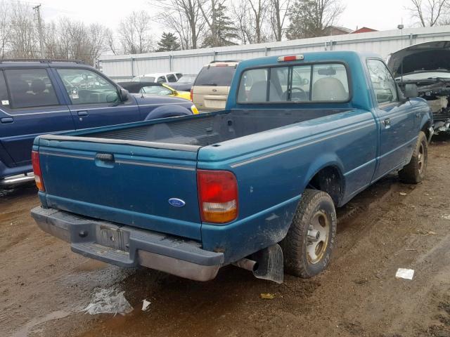 1FTCR10A5RUB93088 - 1994 FORD RANGER BLUE photo 4