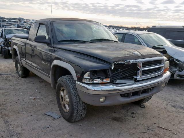 1B7GG23Y9VS242207 - 1997 DODGE DAKOTA BLACK photo 1