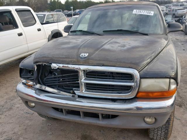 1B7GG23Y9VS242207 - 1997 DODGE DAKOTA BLACK photo 7