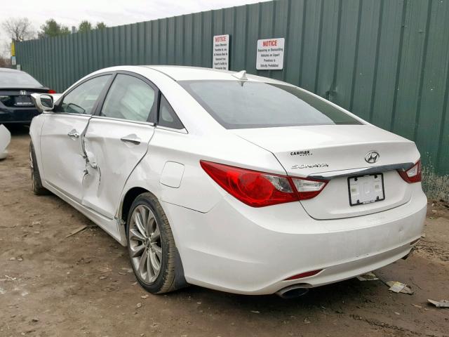 5NPEC4AC6DH802977 - 2013 HYUNDAI SONATA SE WHITE photo 3