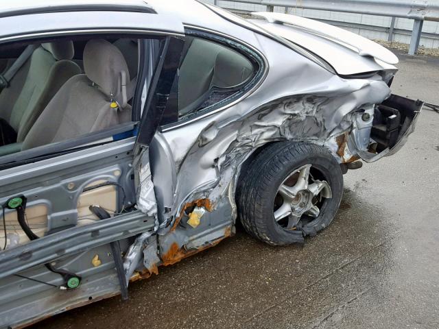 1G3NL12E94C116796 - 2004 OLDSMOBILE ALERO GL SILVER photo 9