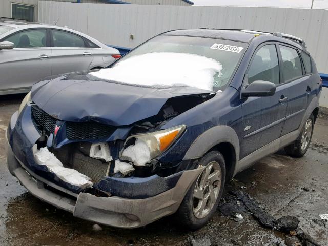 5Y2SL62824Z456377 - 2004 PONTIAC VIBE BLUE photo 2