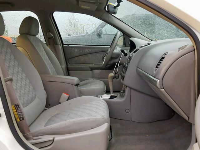 1G1ZT54875F209731 - 2005 CHEVROLET MALIBU LS 白色 照片 5