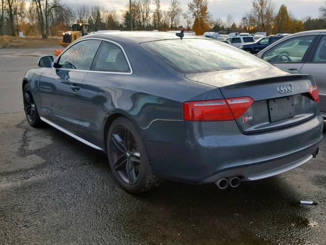 WAURV78T78A020474 - 2008 AUDI S5 QUATTRO BLUE photo 3