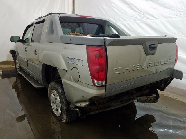 3GNEK13T72G126292 - 2002 CHEVROLET AVALANCHE TAN photo 3