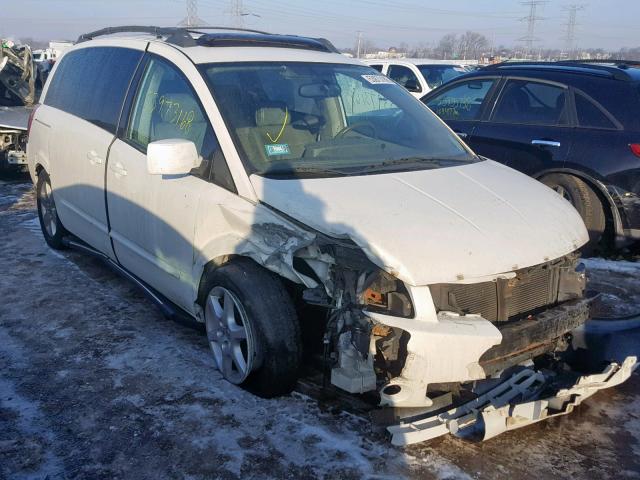 5N1BV28U94N335890 - 2004 NISSAN QUEST S WHITE photo 1