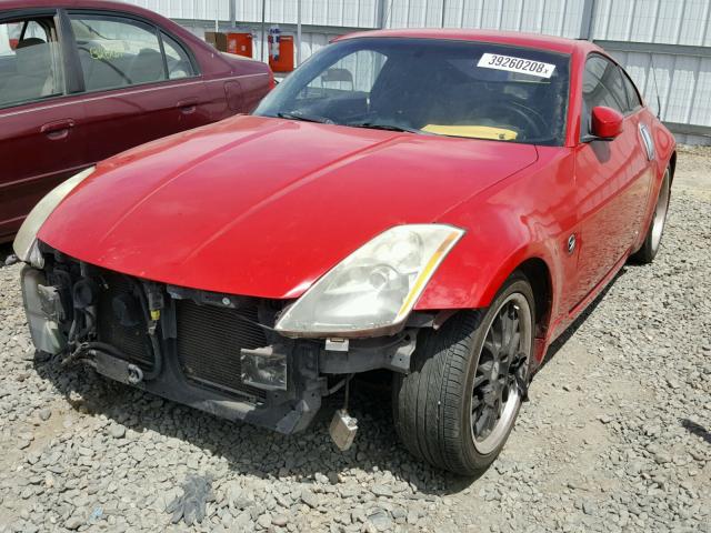 JN1AZ34D13T118170 - 2003 NISSAN 350Z COUPE RED photo 2