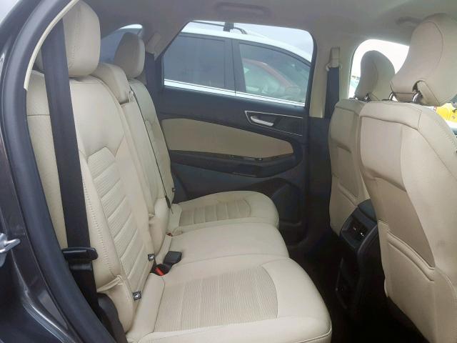 2FMTK4J89FBB16853 - 2015 FORD EDGE SEL GRAY photo 6