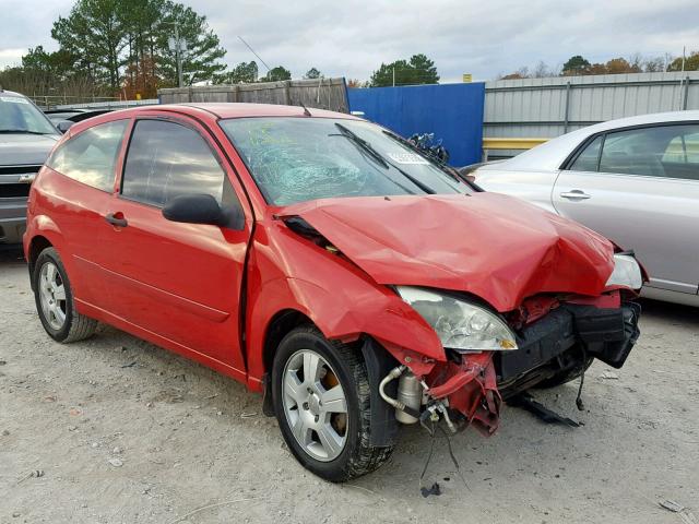 1FAFP31N67W341255 - 2007 FORD FOCUS ZX3 RED photo 1