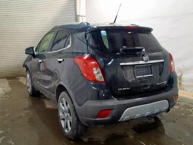 KL4CJGSB6EB601985 - 2014 BUICK ENCORE BLACK photo 3