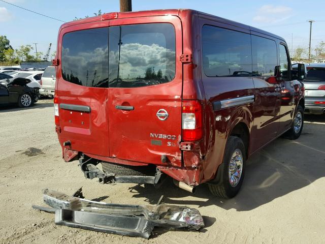 5BZAF0AA2GN855516 - 2016 NISSAN NV 3500 RED photo 4