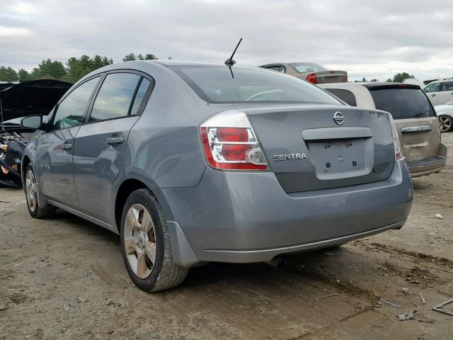 3N1AB61E68L664073 - 2008 NISSAN SENTRA 2.0 GRAY photo 3