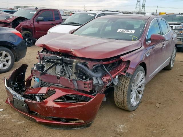 1G4ZR5SS1HU200765 - 2017 BUICK LACROSSE P RED photo 2