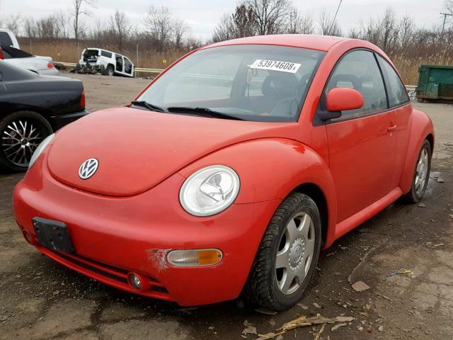 3VWBB61C2WM020932 - 1998 VOLKSWAGEN NEW BEETLE RED photo 2