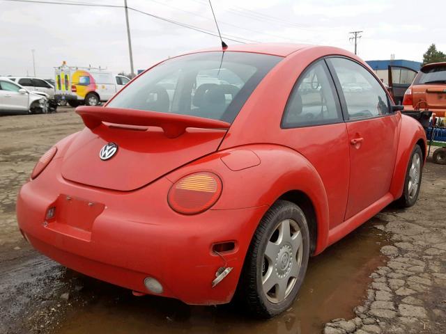 3VWBB61C2WM020932 - 1998 VOLKSWAGEN NEW BEETLE RED photo 4