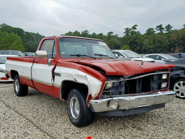 1GTDC14H0GF725345 - 1986 GMC C1500 RED photo 1