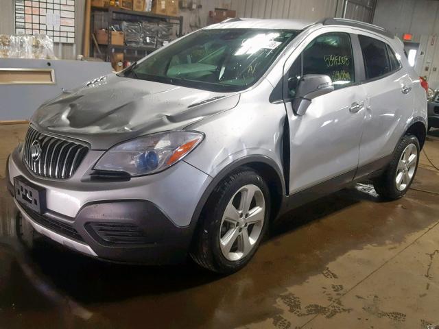 KL4CJASB3GB674683 - 2016 BUICK ENCORE SILVER photo 2