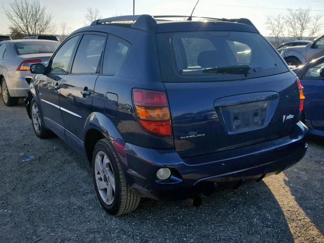 5Y2SM62893Z469669 - 2003 PONTIAC VIBE BLUE photo 3