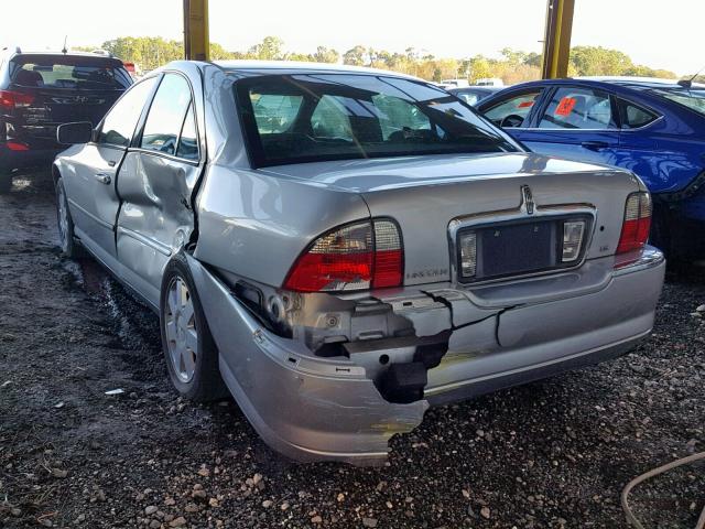 1LNHM86S84Y628969 - 2004 LINCOLN LS SILVER photo 3