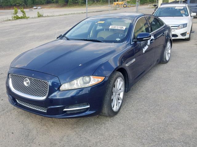 SAJWA1CB0BLV21734 - 2011 JAGUAR XJ BASE BLUE photo 2