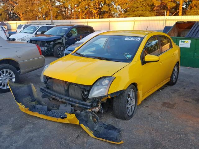 3N1CB61E77L706421 - 2007 NISSAN SENTRA SE- YELLOW photo 2