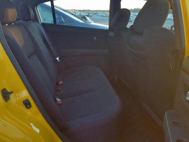 3N1CB61E77L706421 - 2007 NISSAN SENTRA SE- YELLOW photo 6