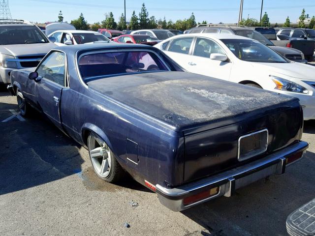 1W80AAR420211 - 1980 CHEVROLET EL CAMINO BLUE photo 3