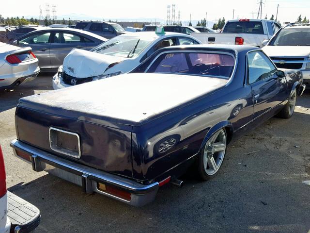 1W80AAR420211 - 1980 CHEVROLET EL CAMINO BLUE photo 4