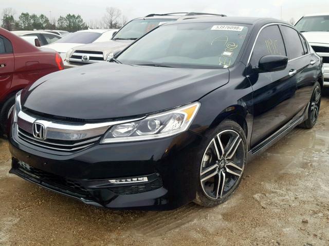 1HGCR2F50GA228331 - 2016 HONDA ACCORD SPO BLACK photo 2