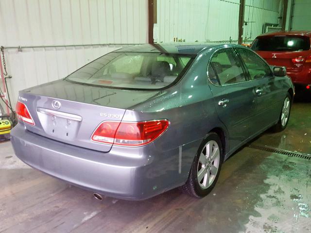 JTHBA30G955091783 - 2005 LEXUS ES 330 GRAY photo 4