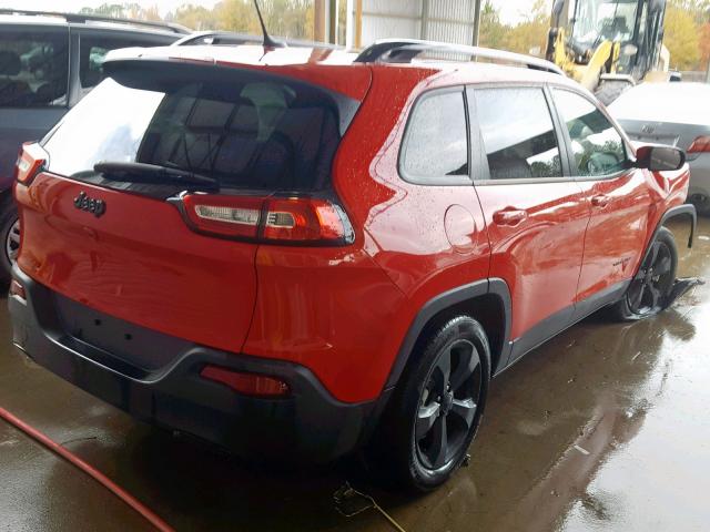 1C4PJLCB4JD621181 - 2018 JEEP CHEROKEE L RED photo 4