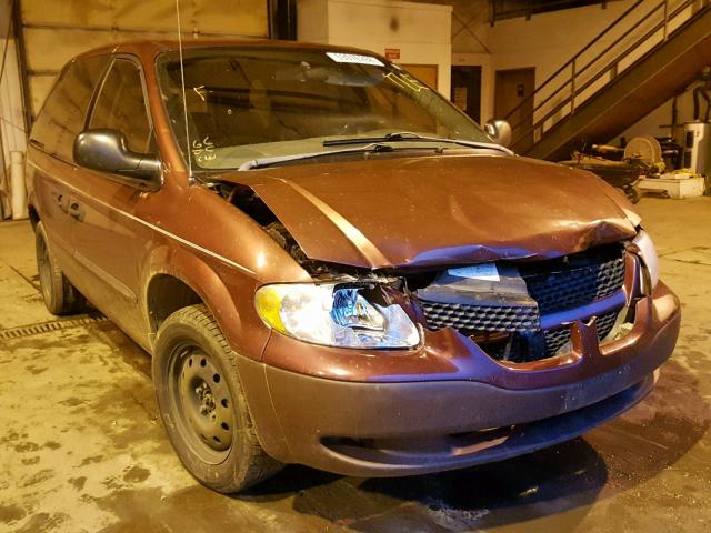 1D4GP25333B214260 - 2003 DODGE CARAVAN SE MAROON photo 1