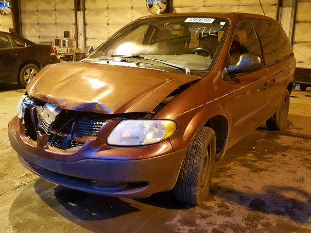 1D4GP25333B214260 - 2003 DODGE CARAVAN SE MAROON photo 2