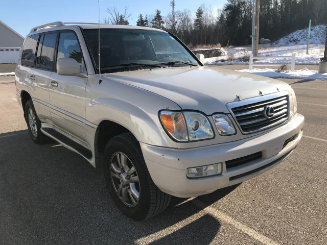 JTJHT00W643544695 - 2004 LEXUS LX 470 WHITE photo 1