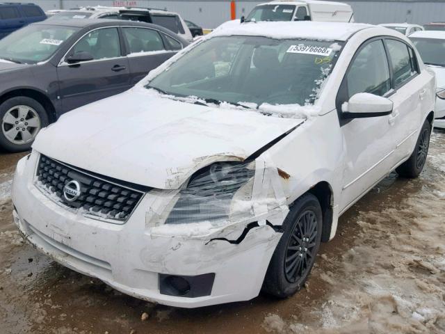 3N1AB61E37L726186 - 2007 NISSAN SENTRA 2.0 WHITE photo 2