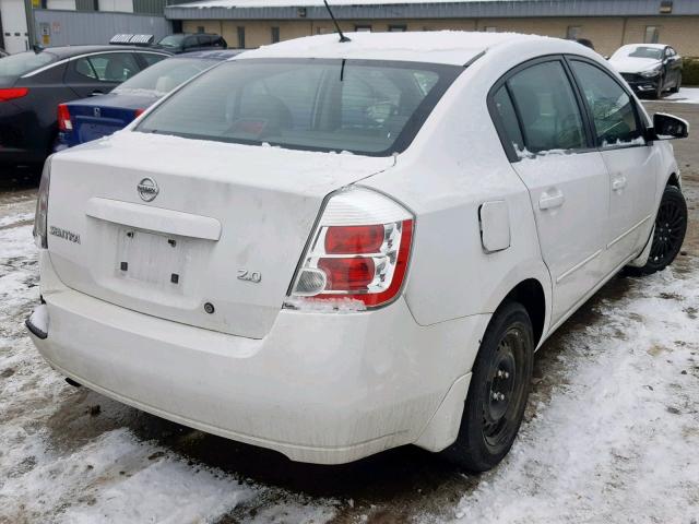 3N1AB61E37L726186 - 2007 NISSAN SENTRA 2.0 WHITE photo 4