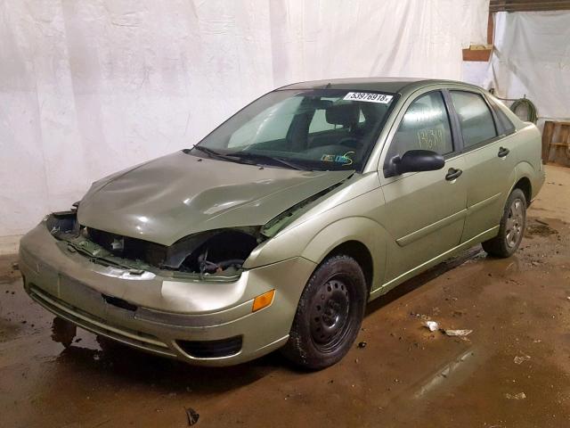 1FAFP34N67W207941 - 2007 FORD FOCUS ZX4 GREEN photo 2